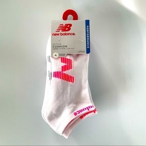 New Balance women’s low cut socks white gray green orange 6 pack size 4-10